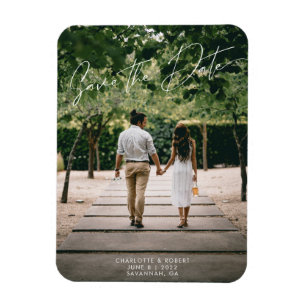 Script モダン Photo Wedding日付テンプレートの保存 マグネット