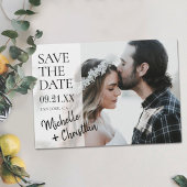 Script モダン Photo Wedding Save the Date招待状 セーブザデート