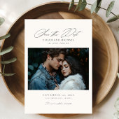 Script モダン Photo Wedding Save the Date招待状 招待状