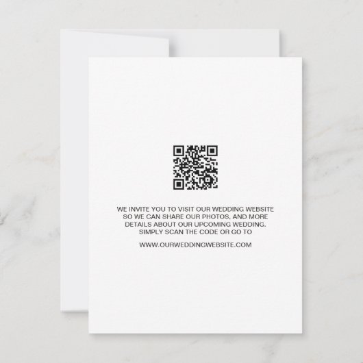 Script モダン Photos数々の Digital結婚's 招待状 (裏面)