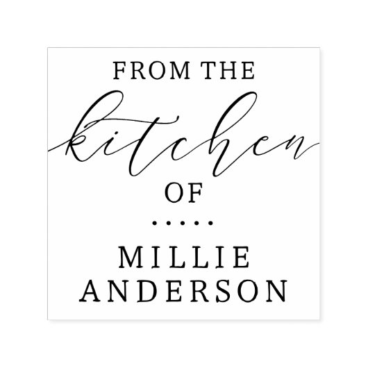 Script モダン Small Businessのキッチンから セルフインキングスタンプ (デザイン)