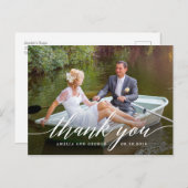 Script モダン Thank You Postcards ポストカード (正面/裏面)