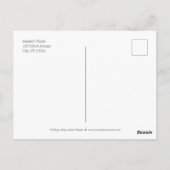 Script モダン Thank You Postcards ポストカード (裏面)