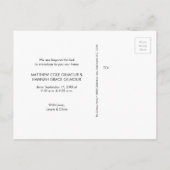 Script モダン Twinsの紹介(男の子と女の子) 案内ポストカード (裏面)