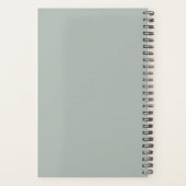 Script 信じ 2024 Name  MonogramイニシャルSage プランナー手帳 (裏面)