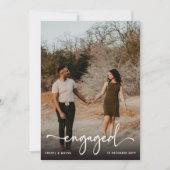 Script 婚約した Photo婚約パーティ 案内状 (正面)