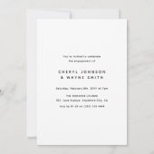 Script 婚約した Photo婚約パーティ 案内状 (裏面)