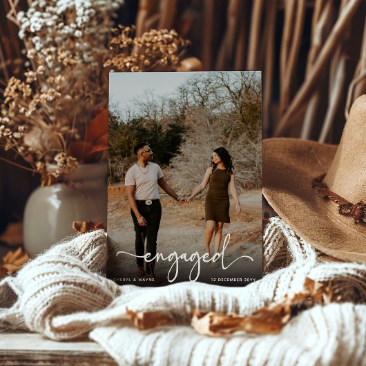 Script 婚約した Photo婚約パーティ 案内状