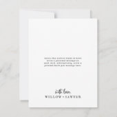 Script 素朴 3 Photo Collage 結婚's サンキューカード (裏面)