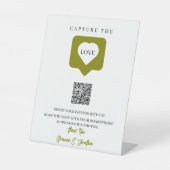 Script 素朴 Capture The Love's QR結婚 Code 台座サイン (正面)