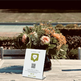 Script 素朴 Capture The Love's QR結婚 Code 台座サイン