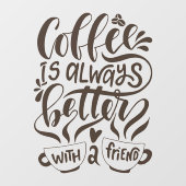 Script 素朴 Coffee Shopウィンドウのデカール ウィンドウサイン (シート)