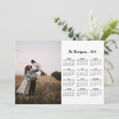 Script 素朴 Family Photo 2026カレンダー12か月 シーズンカード (スタンド正面)
