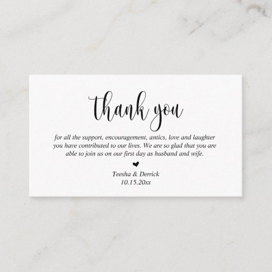 Script 結婚Enclosureカーモダンド エンクロージャーカード (正面)