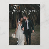 Script 結婚's Photo Thank Youポストカード ポストカード (正面)
