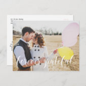 Script 結婚's Photo Thank Youポストカード ポストカード (正面/裏面)