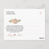 Script 結婚's Photo Thank Youポストカード ポストカード (裏面)