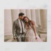 Script 結婚's Photo Thank You ポストカード (正面)