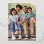 Script 縁ど Happy New Year 2026フォトブラック 箔シーズンカード (裏面)