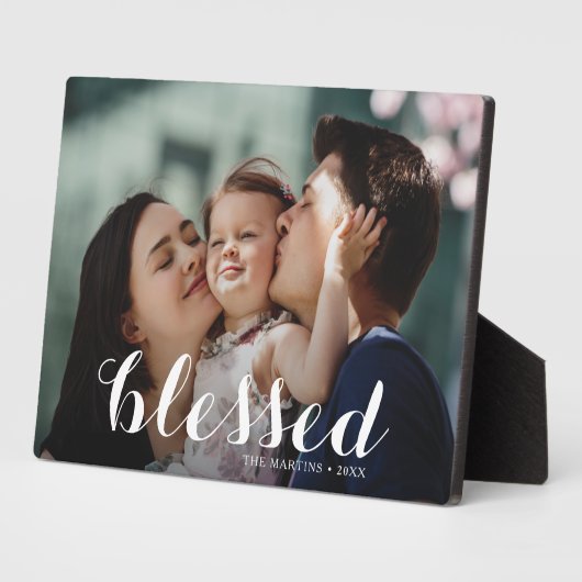 Script 賛美 Tabletop Easel写真 フォトプラーク (側面)
