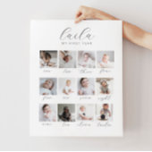 Script 1st Year 12 Photo Collage with Months ポスター