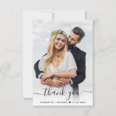 Script 2フォトクリー結婚ム サンキューカード (正面)