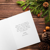 Script 2 Photo Ornaments Simple Merry Christmas  カード