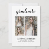 Script 3フォト卒業パーティー招待状 招待状 (正面)