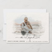 Script 4の写真の発表結婚を中止 案内状 (正面)