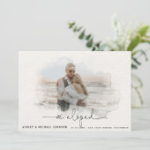 Script 4の写真の発表結婚を中止 案内状 (スタンド正面)