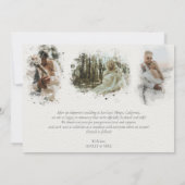 Script 4の写真の発表結婚を中止 案内状 (裏面)