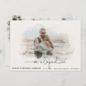 Script 4の写真の発表結婚を中止 案内状 (正面/裏面)