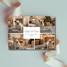 Script 4フォトコラージュHappy Howlidays Dog Photo シーズンカード