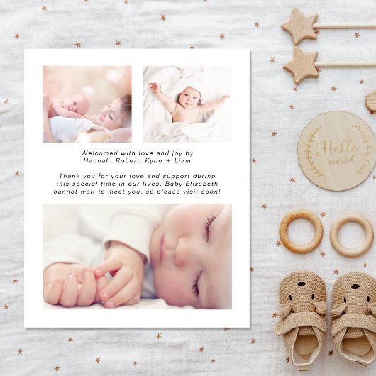 Script 4写真の紹介Birth Announcement