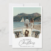 Script 5 Photo Nautical Beach Merry Christmas シーズンカード (正面)