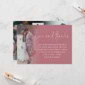 Script 6写真結婚の愛の感謝していバラ金ゴールド カード (正面/裏面インサイチュ)