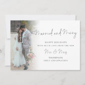 Script 6写真1stメリークリスマスカー結婚したド カード (正面)