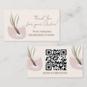 Script Air Plant Thank You 名刺 (正面/裏面)