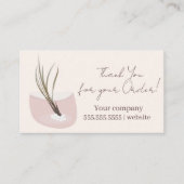 Script Air Plant Thank You 名刺 (正面)