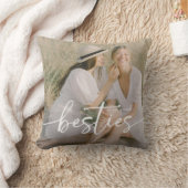 Script Besties 2x Photo Personalized クッション (ブランケット)