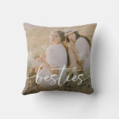 Script Besties 2x Photo Personalized クッション (裏面)
