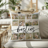 Script Besties Photo Collage Personalized クッション