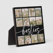 Script Besties Photo Collage Personalized フォトプラーク (正面)