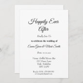 Script Black & White'sの後で幸せに結婚なる 招待状 (正面/裏面)