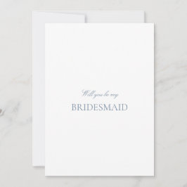 Script Blue & White Bridesmaid Proposal Card セーブザデート