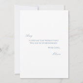 Script Blue & White Bridesmaid Proposal Card セーブザデート (裏面)