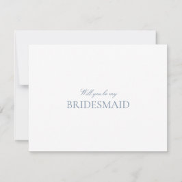 Script Blue & White Bridesmaid Proposal Card セーブザデート
