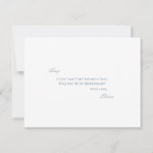 Script Blue & White Bridesmaid Proposal Card セーブザデート (裏面)