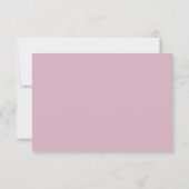 Script Blush Pink Wedding Kindly Reply 出欠カード (裏面)