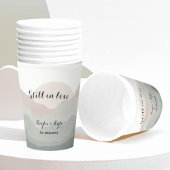 Script Boho Watercolor Mountain Anniversary 紙コップ